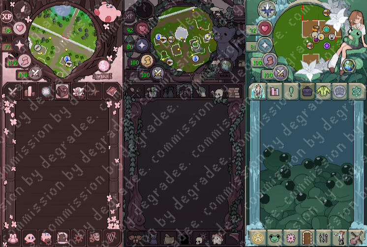 Fixed Classic Layouts (Inventory + Map Area)